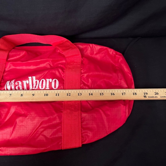 Marlboro Bags Vintage Marlboro Small Nylon Duffle Bag Red In